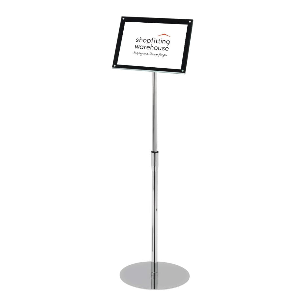 Superior Image® Bevelled-Edge Floor-Standing Sign Holder - A4