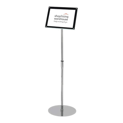 Superior Image® Bevelled-Edge Floor-Standing Sign Holder - A4