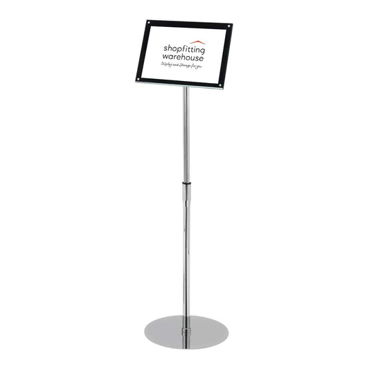 Superior Image® Bevelled-Edge Floor-Standing Sign Holder - A4