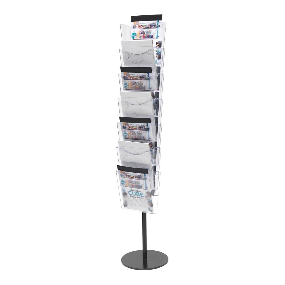 Literature Stand With 7 Pockets - A4 Portrait