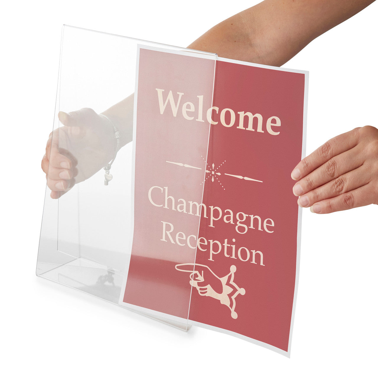 Slanted Sign Holder - A4, Portrait