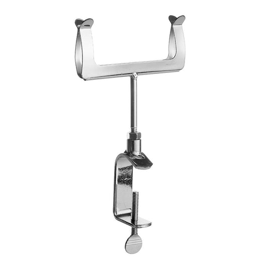 Chrome Clamp-On Card Holder For Heavy Duty Clothes Rail