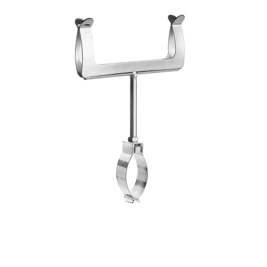 Chrome Clip-on Card Holder For Heavy Duty Clothes Rail