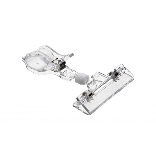Sign Clip With Clamp - Clear