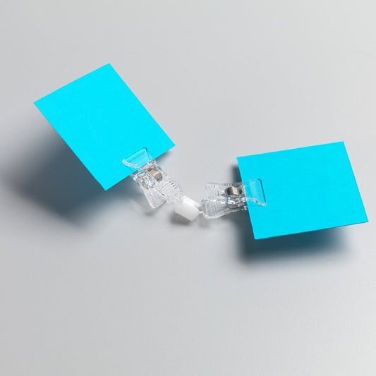 Pack of 10 Double Sign Clip with Clamp