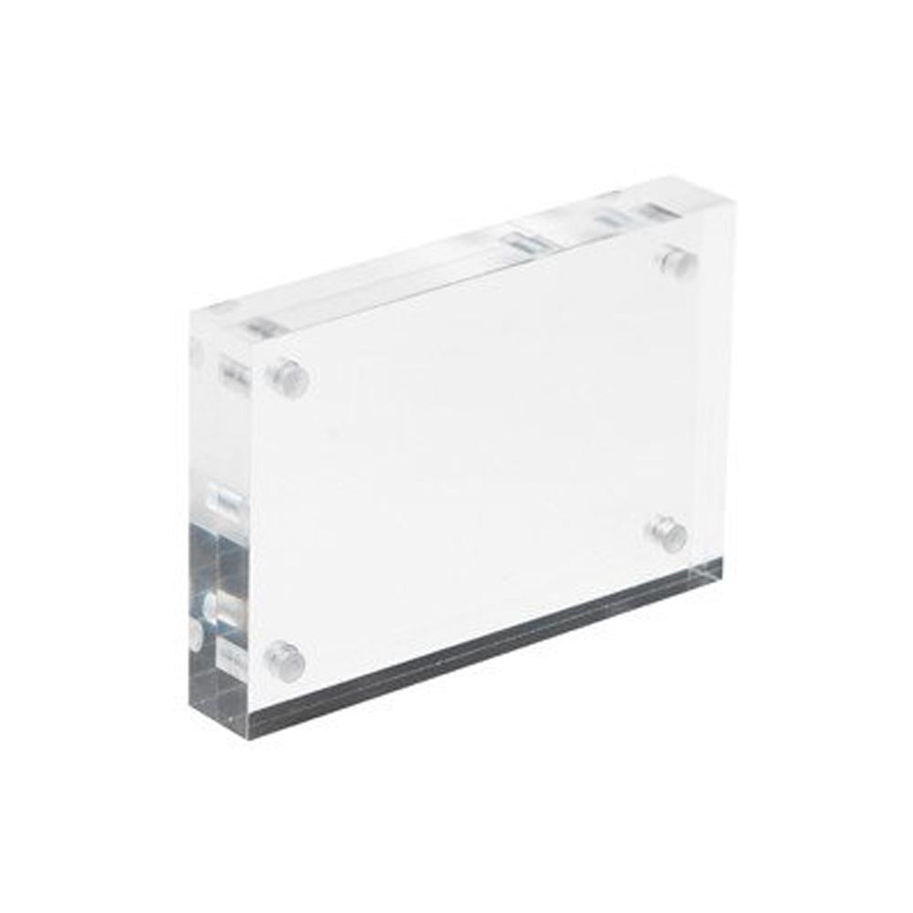 Magnetic Acrylic Block Business Card Holder