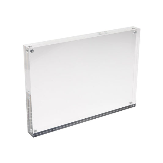 Magnetic Acrylic Block Sign Holder - A4