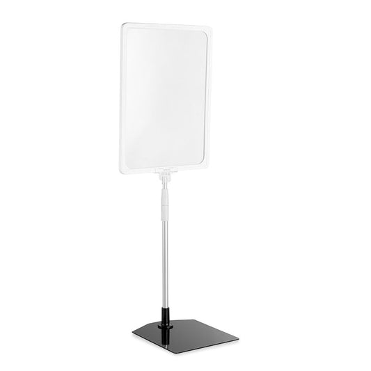 Display Stand with White Versatile Poster Frame and Anti-Reflective Pocket - A4