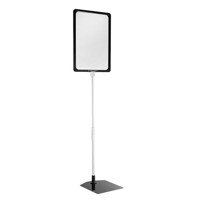 Display Stand with Black Versatile Poster Frame and Anti-Reflective Pocket - A4