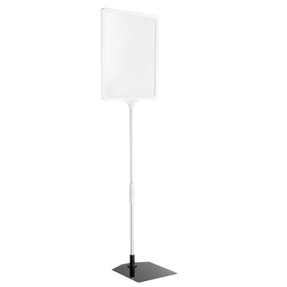 Display Stand with White Versatile Poster Frame and Anti-Reflective Pocket - A3