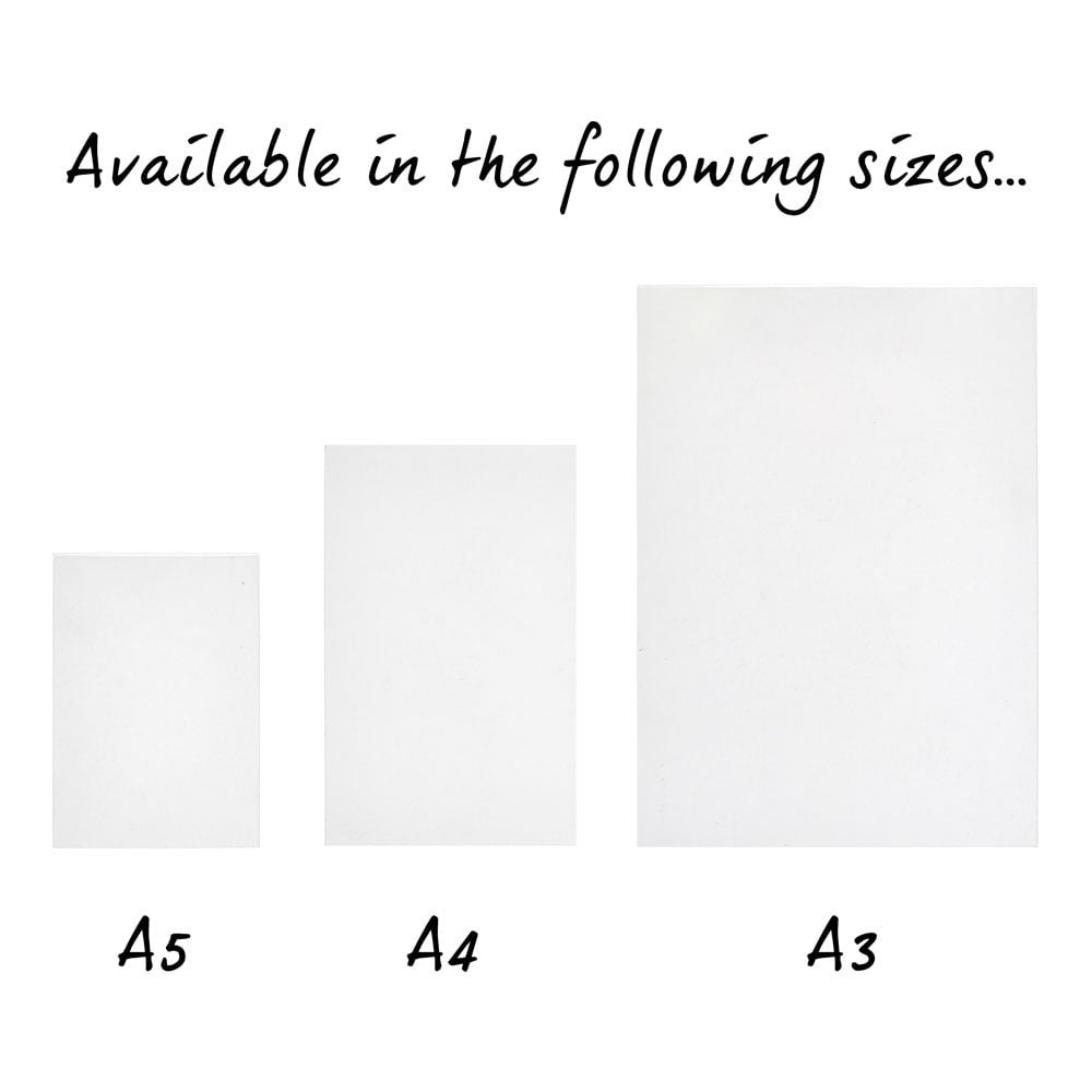 Display Stand with White Versatile Poster Frame and Anti-Reflective Pocket - A3