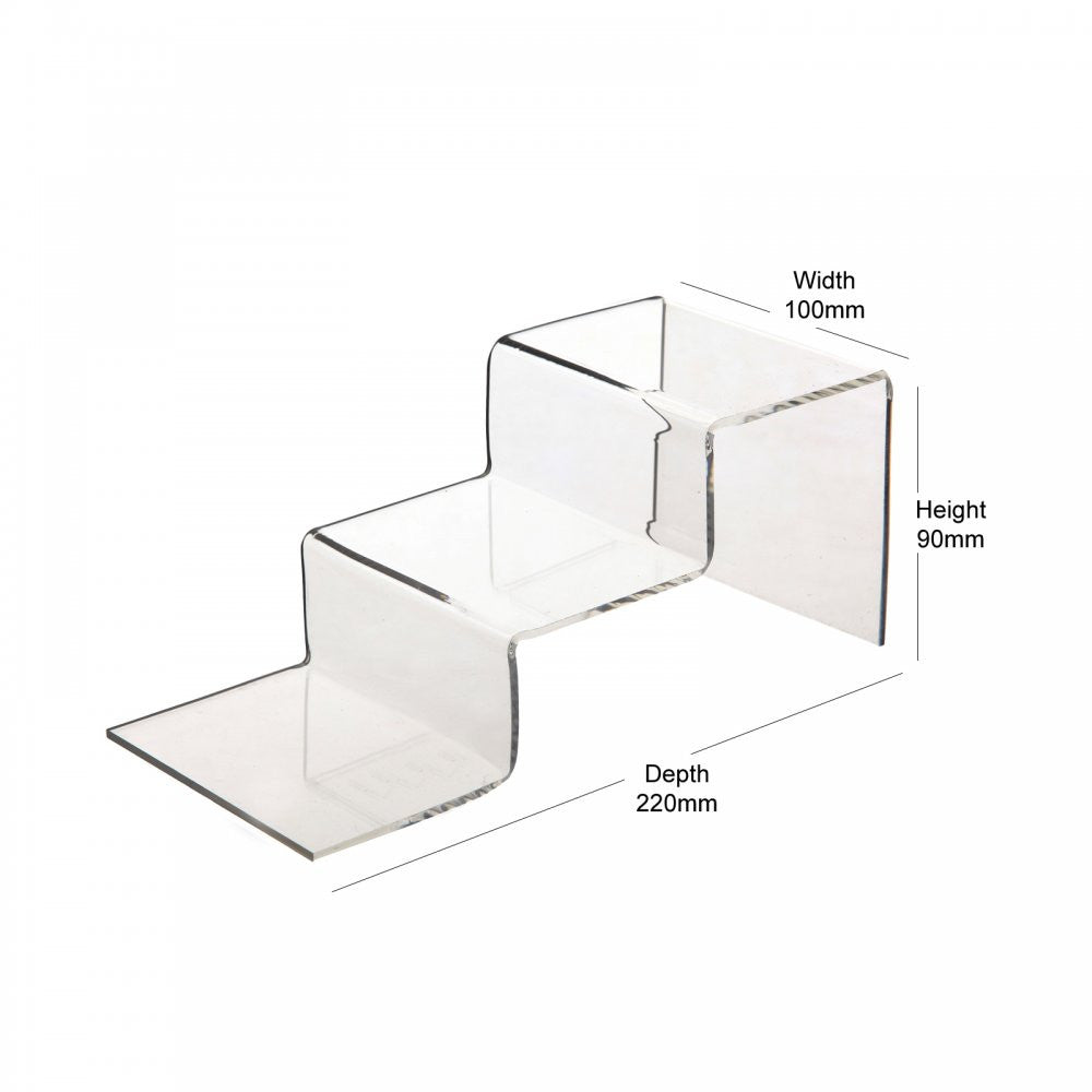 2-Step Clear Acrylic Display Stand