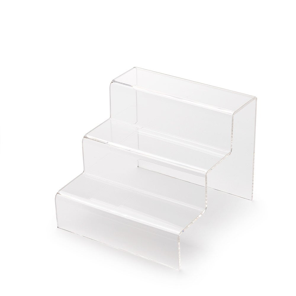 3 Step Clear Acrylic Display Stand - Small