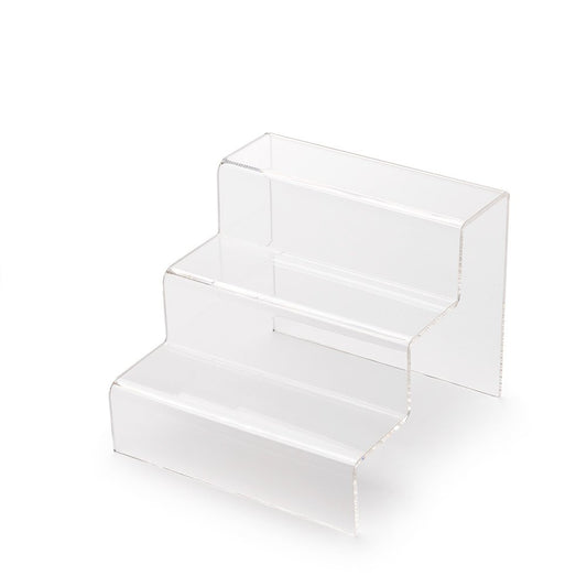 3 Step Clear Acrylic Display Stand - Small
