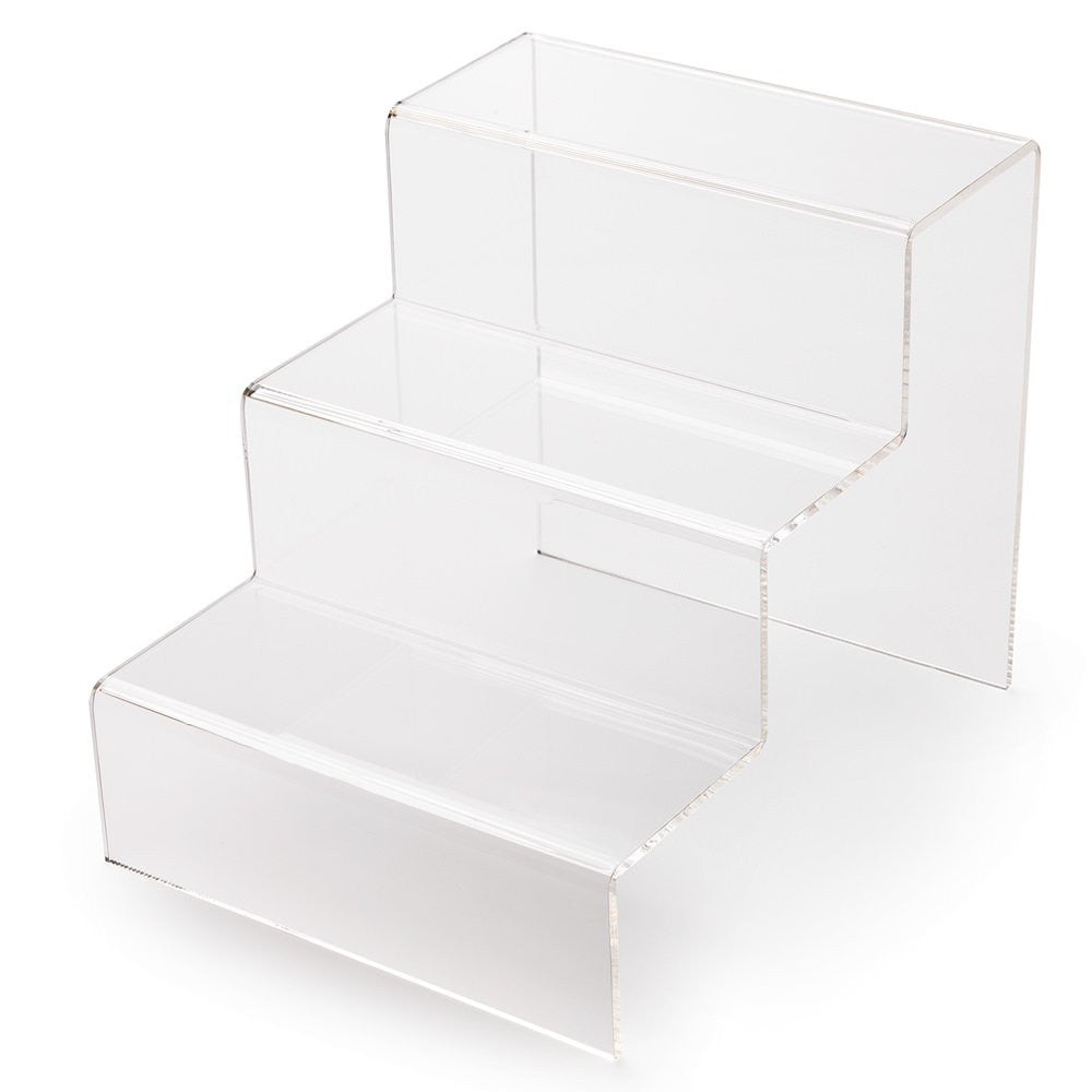 3 Step Clear Acrylic Display Stand - Large