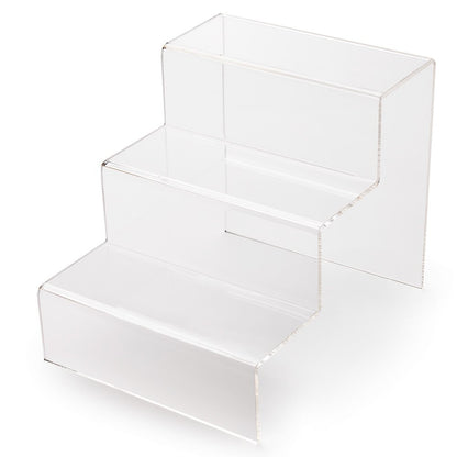 3 Step Clear Acrylic Display Stand - Large