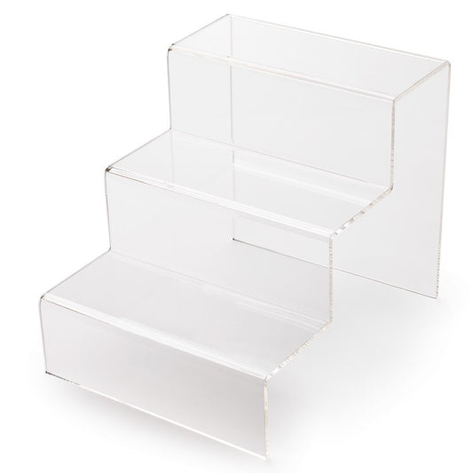 3 Step Clear Acrylic Display Stand - Large