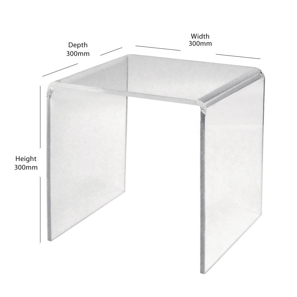 Clear Acrylic Display Bridge - H300 x W300 x D300mm
