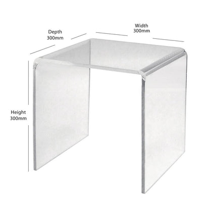 Clear Acrylic Display Bridge - H300 x W300 x D300mm
