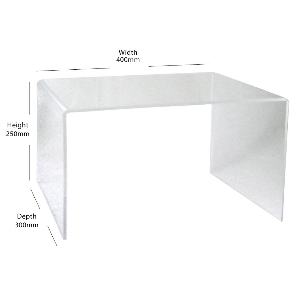 Clear Acrylic Display Bridge - H250 x W400 x D300mm