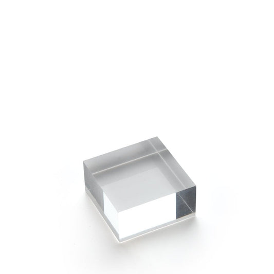 Small Acrylic Solid Display Block - H25 x W50 x D50mm