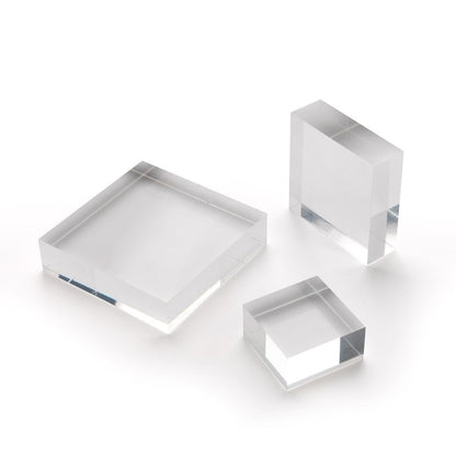Small Acrylic Solid Display Block - H25 x W50 x D50mm