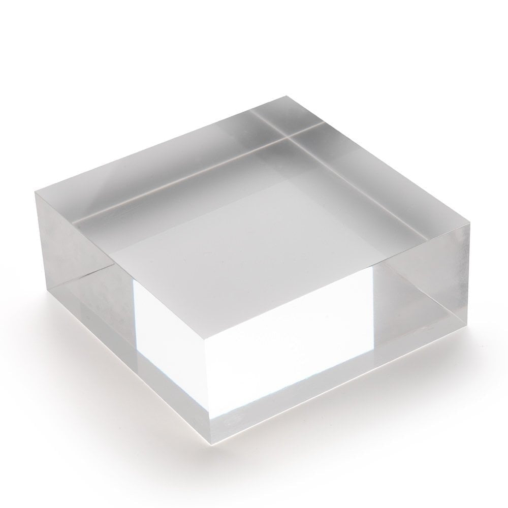 Large Acrylic Solid Display Block - H40 x W100 x D100mm