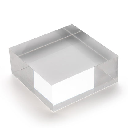 Large Acrylic Solid Display Block - H40 x W100 x D100mm
