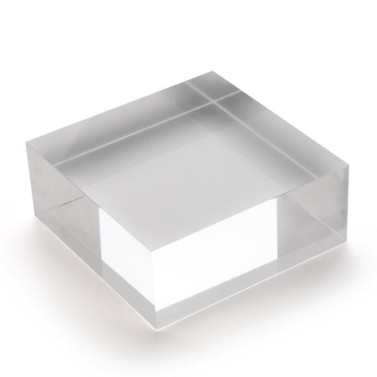 Large Acrylic Solid Display Block - H40 x W100 x D100mm