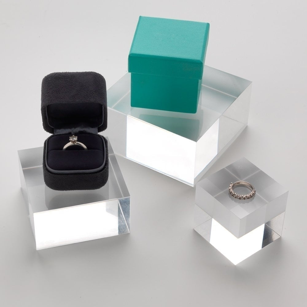 Medium Acrylic Solid Display Block - H50 x W75 x D75mm