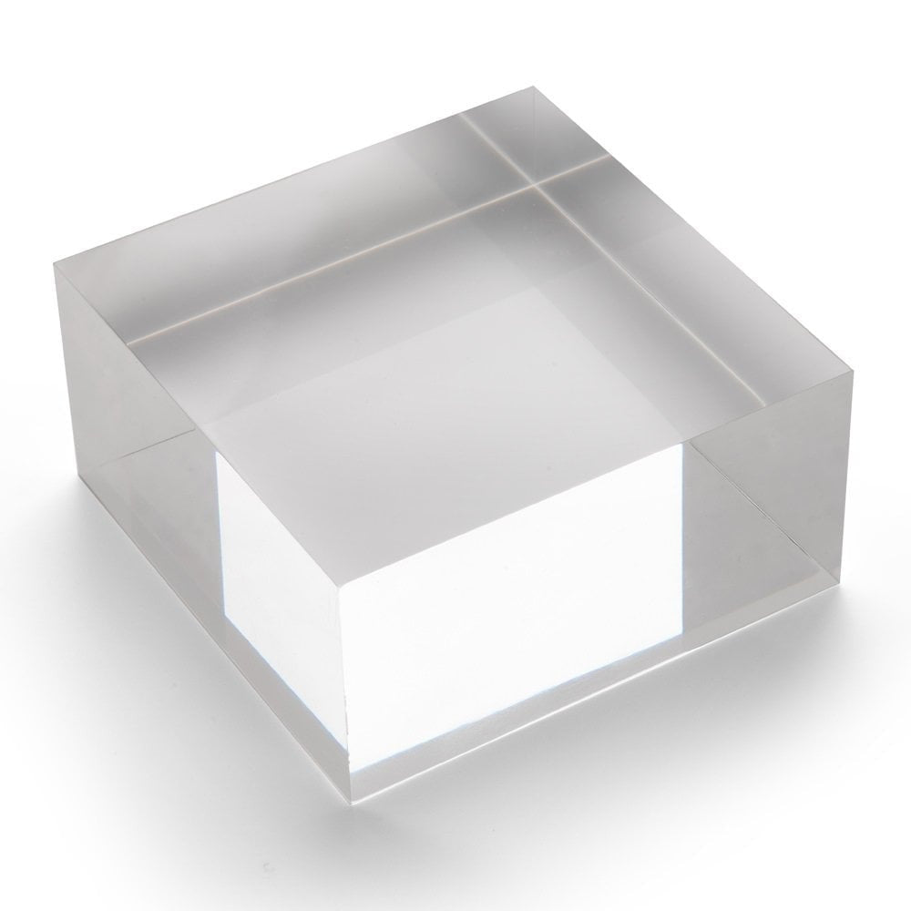 Large Acrylic Solid Display Block - H50 x W100 x D100mm