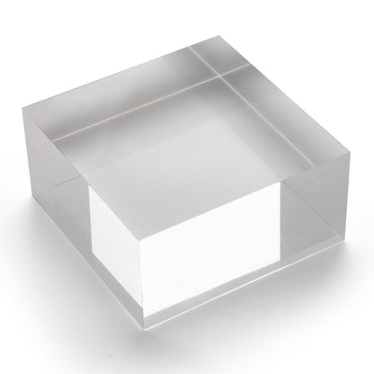 Large Acrylic Solid Display Block - H50 x W100 x D100mm