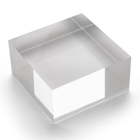 Large Acrylic Solid Display Block - H50 x W100 x D100mm