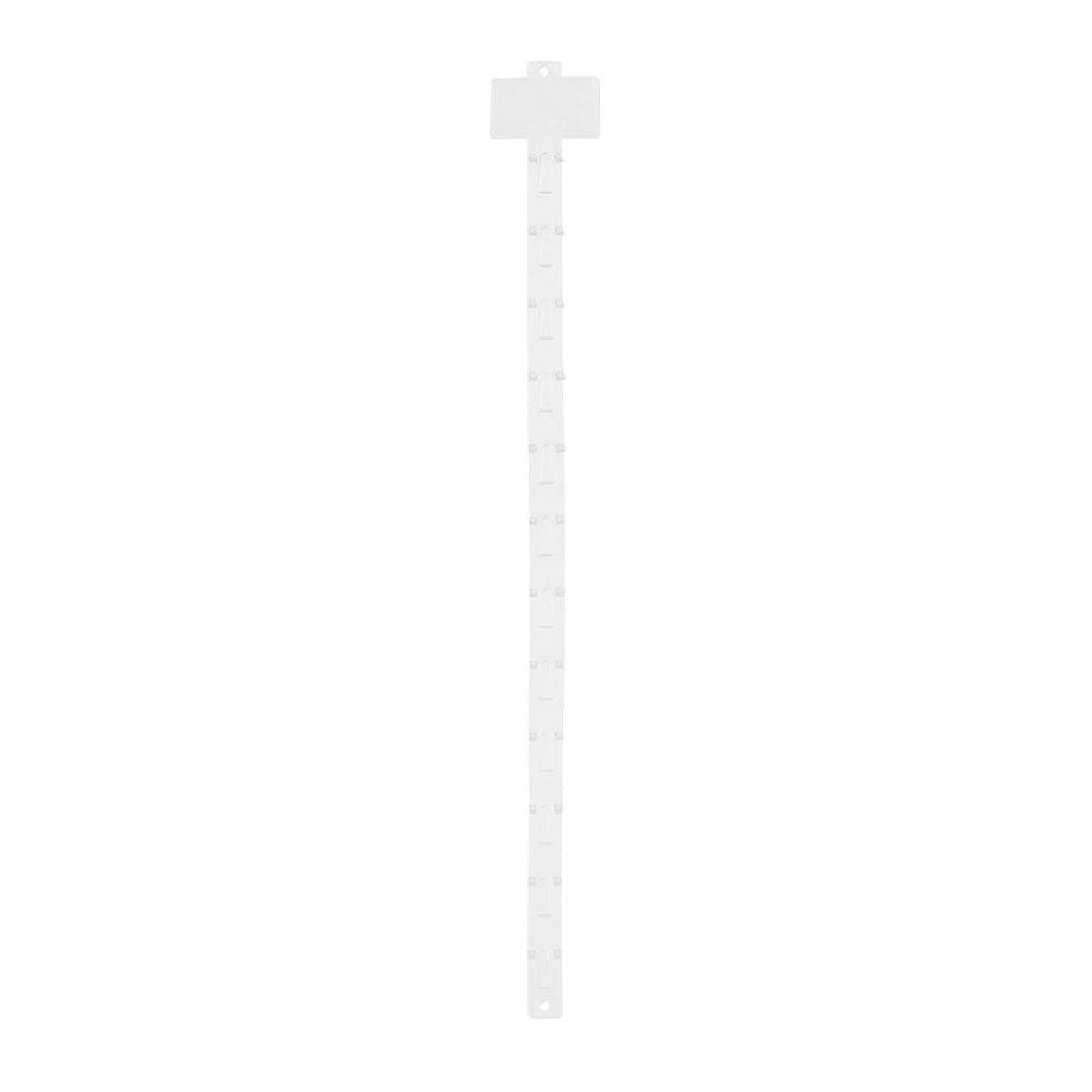 Pack of 10 x 12 Hook Clip Strip with Label Holder/Header Panel