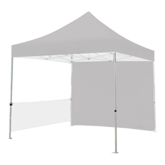 White Half Wall Kit - Includes Half Valance, Half-Valance Mounting Bar