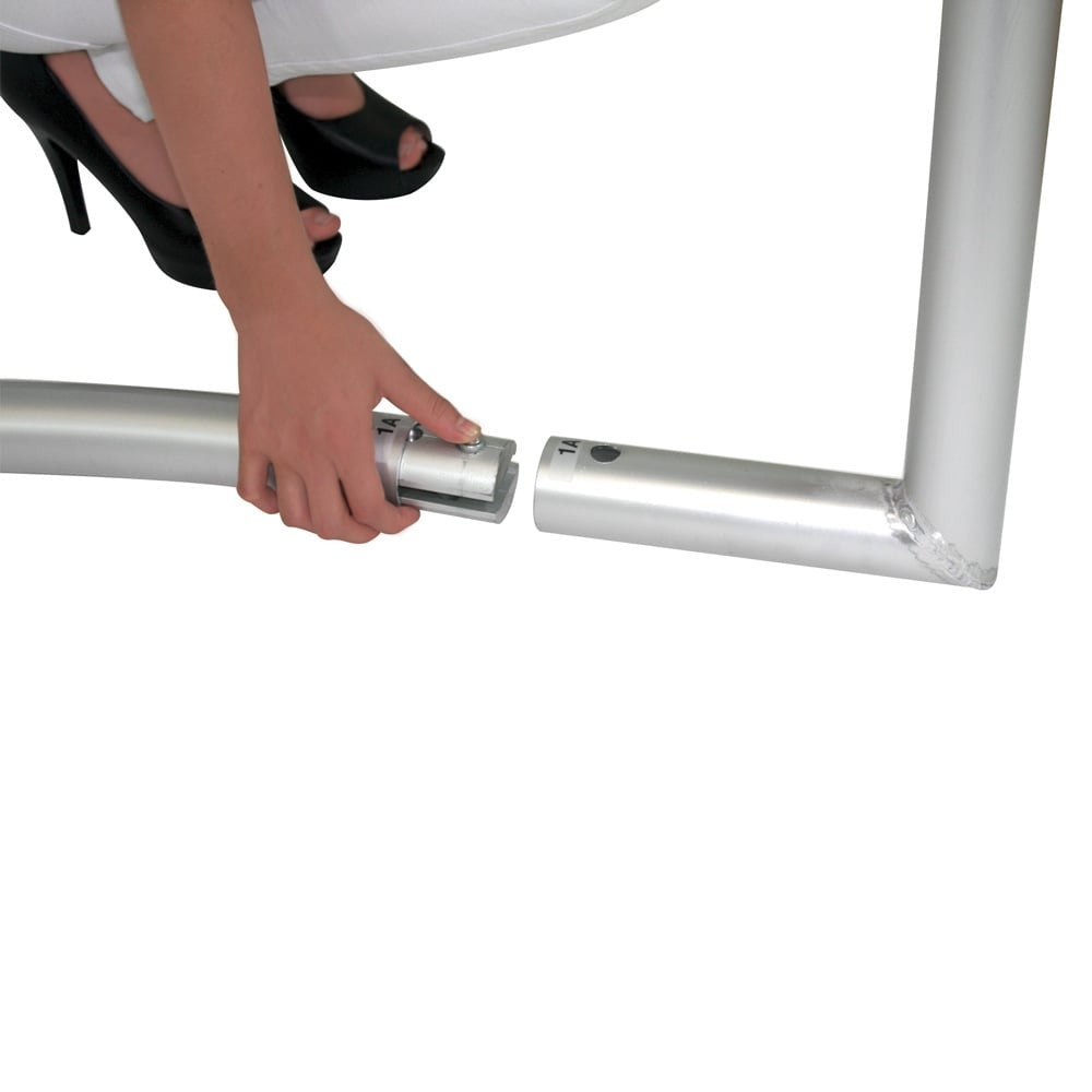 Straight Fabric Exhibition Stand - With Single-Sided Graphics