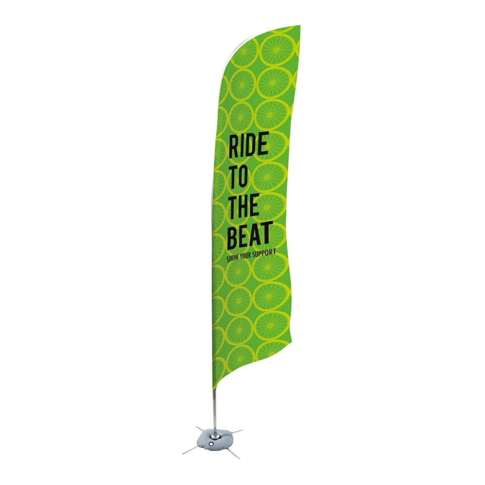 Feather Flag With Pole And Cross Base - H3200 x W600mm