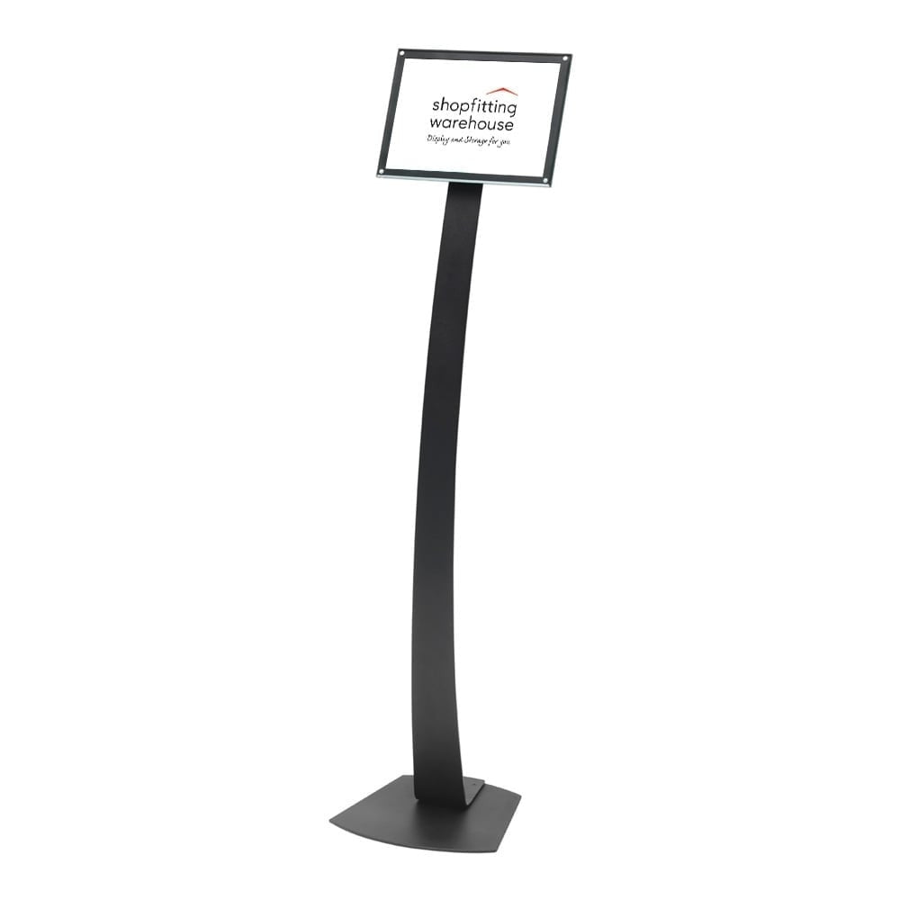 A4 Contemporary Floor-Standing Sign Holder - H1457 x W335 x D303mm