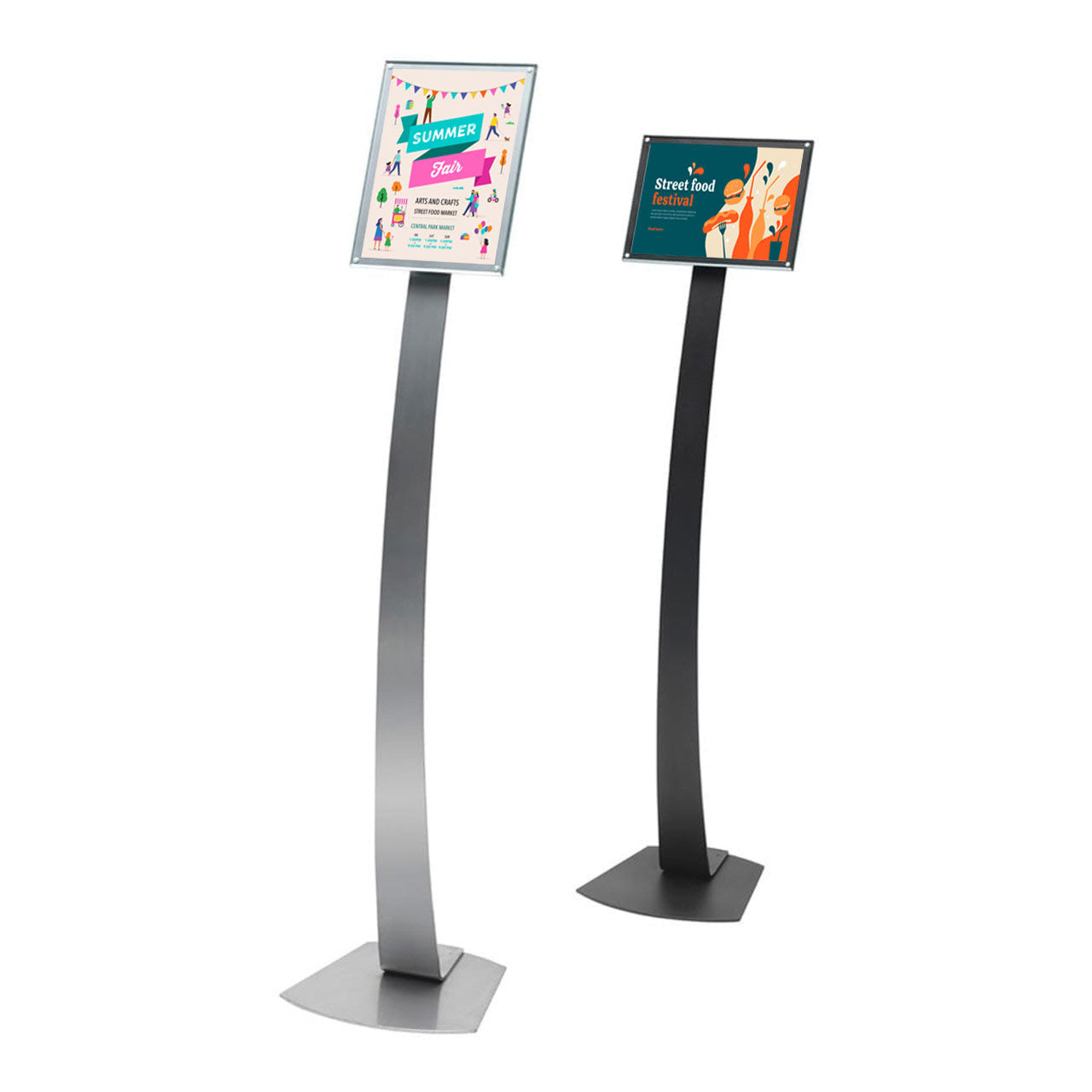 A4 Contemporary Floor-Standing Sign Holder - H1457 x W335 x D303mm
