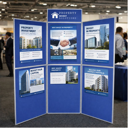 Blue 6-Panel Event Display Board Kit - H1800 x W1800mm