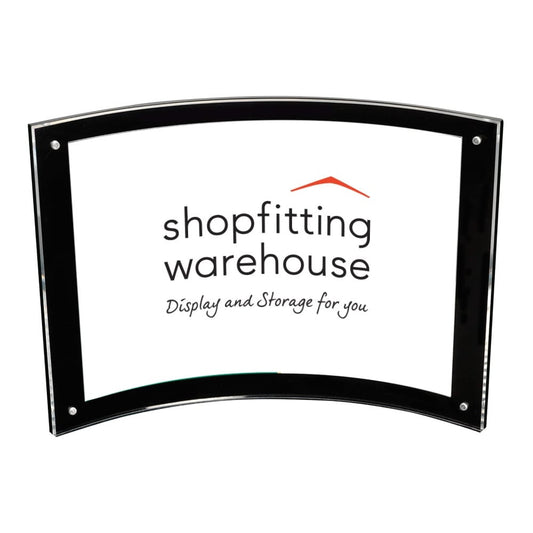 A4 Curved Magnetic Sign Holder - 8mm Thickness