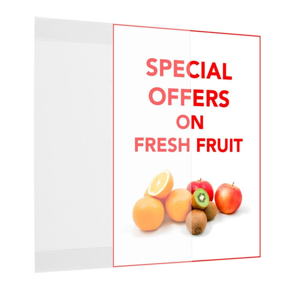 Anti-Reflective Self-Adhesive Banner Pocket