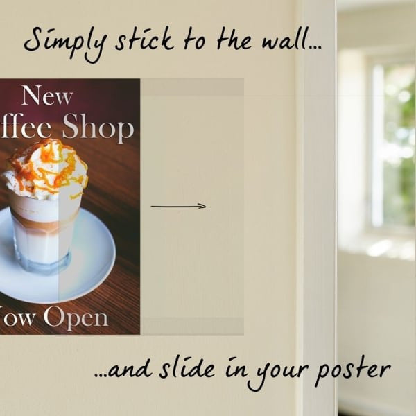 Anti-Reflective Self-Adhesive Banner Pocket