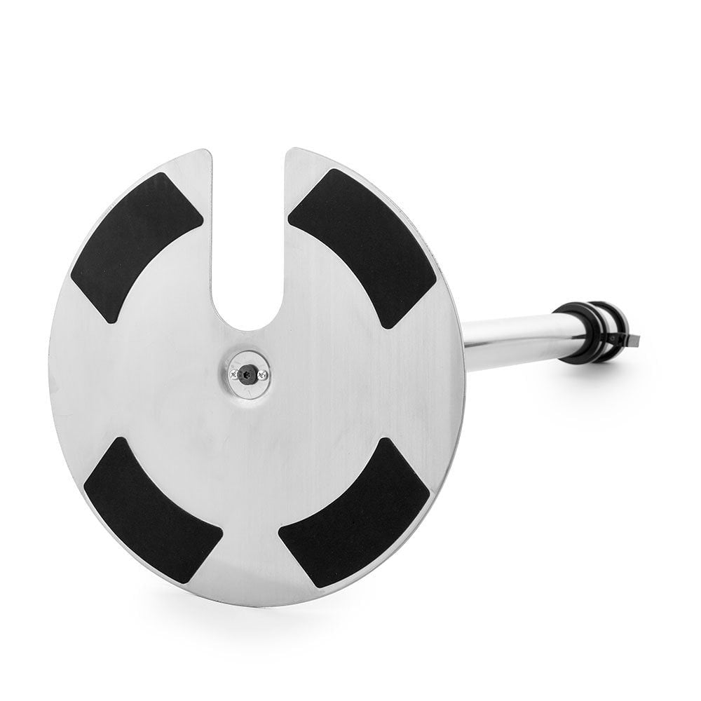 All-Way Stackable Retractable Belt Barriers - Polished Stainless Steel with 2m Red Belts
