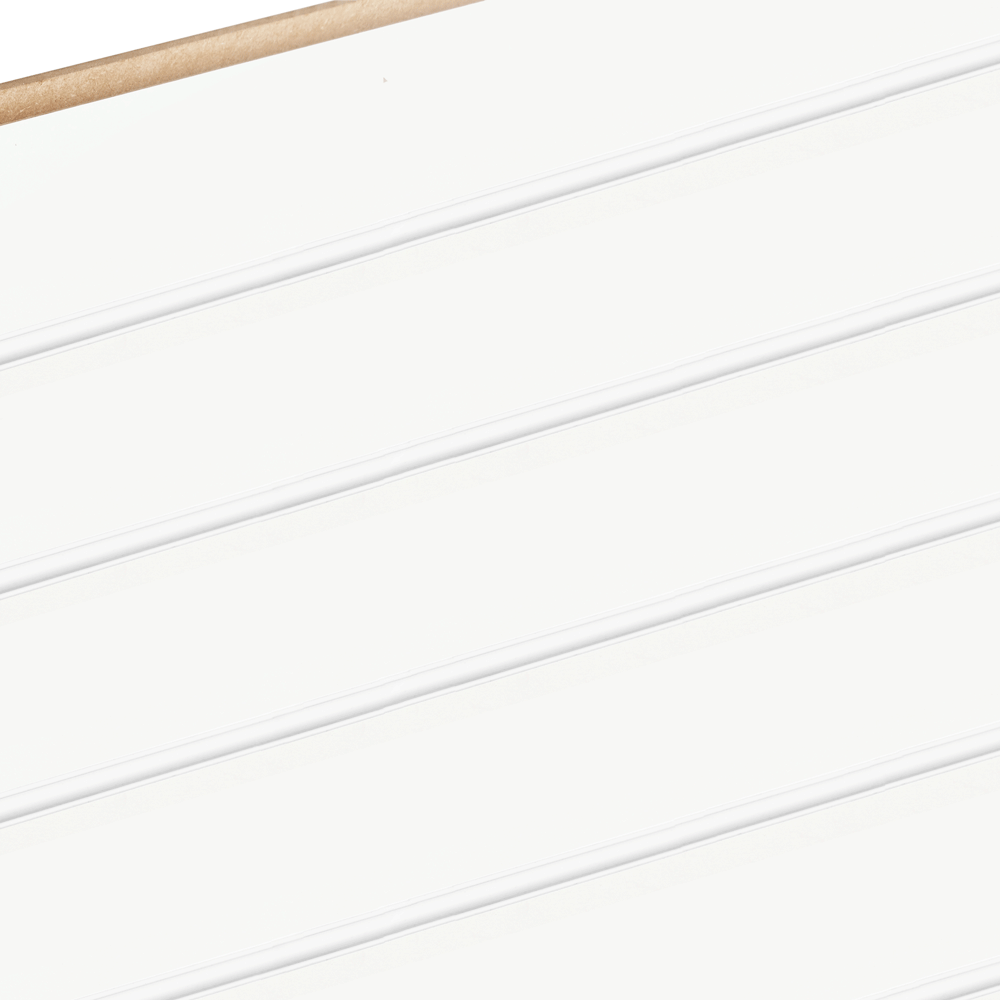 6 x White Half Size Slatwall Panels and Insert Kit - 72 Inserts
