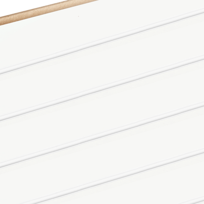 6 x White Half Size Slatwall Panels and Insert Kit - 72 Inserts
