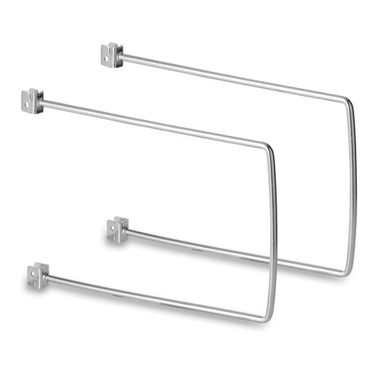 Pair of Chrome Flexible Twin Slot Bookends