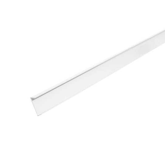 Pair of White End Cap for Slatwall Panels 1.2m