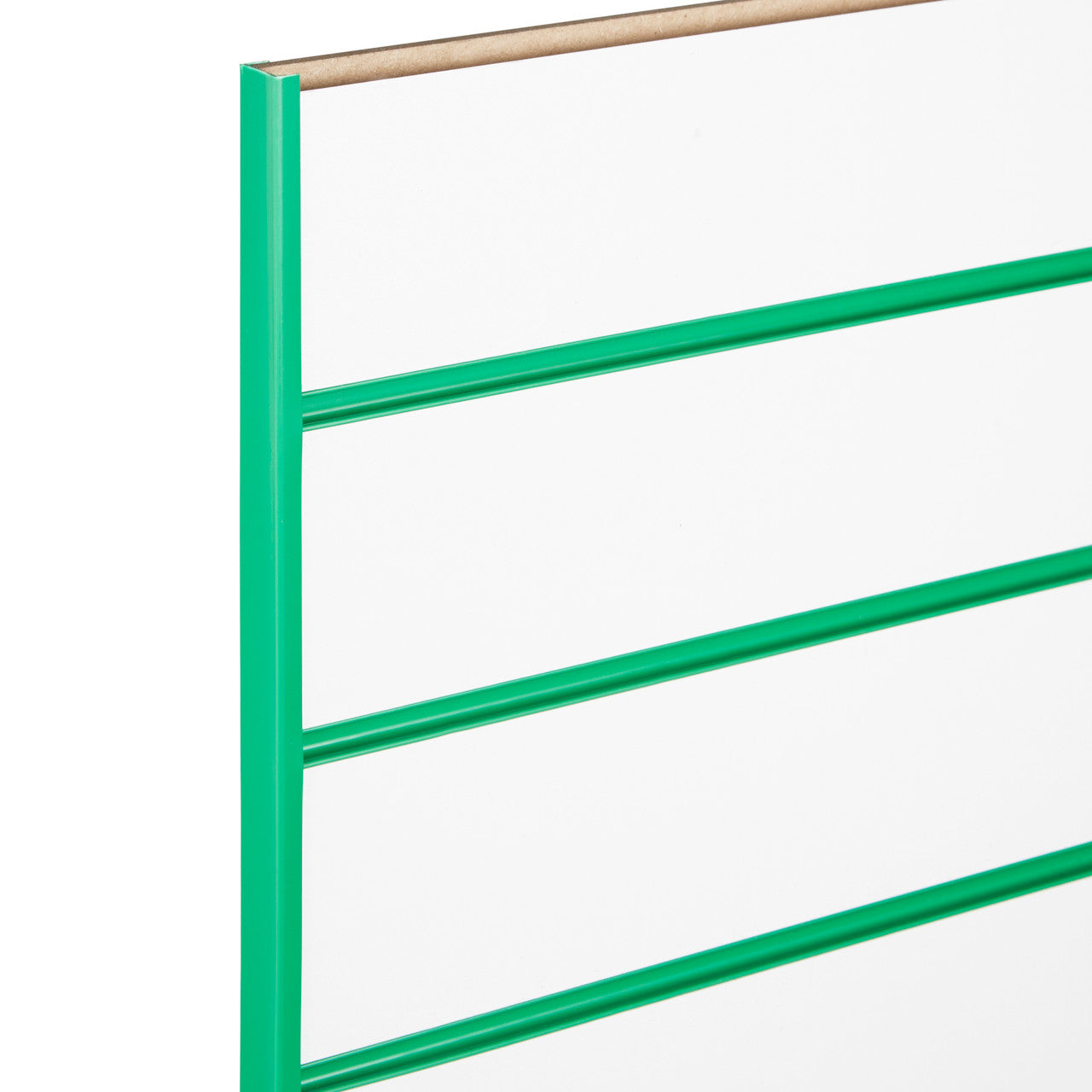 Pair of Green End Cap for Slatwall Panels 1.2m