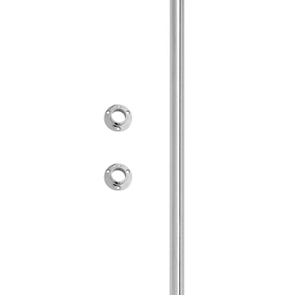 600mm Alcove Chrome Tube Hanging Clothes Rail